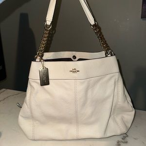 White coach bag